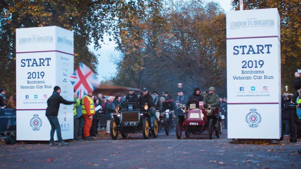De Fiat 3 1/2 HP (1899-1900) tijdens de 2019 Bonhams Veteran Car Run
