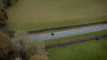 Rijdende Fiat 3 1/2 HP van boven gezien